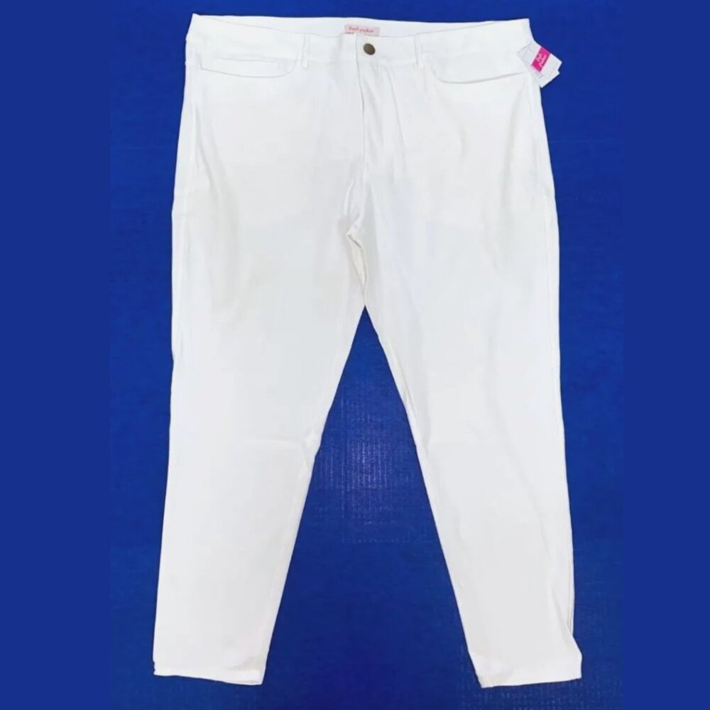 FRESH PRODUCE 1X WHITE FRESHFIT Classic Ankle JEGGINGS Pants $64 NWT New 1X